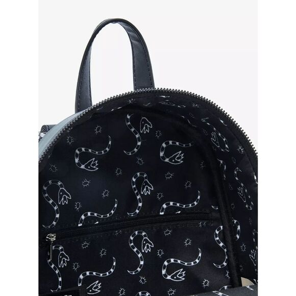 Her Universe Beetlejuice Chibi Lydia Goth Emo Camera Mini Backpack - Picture 4 of 4